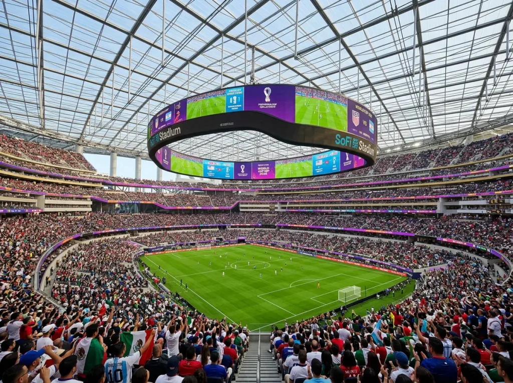 SoFi Stadium in Los Angeles prepared for World Cup 2026 matches